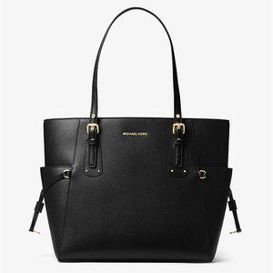 Michael Michael Korrs Voyager Small Crossgrain Leather Tote Bag